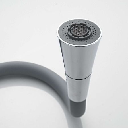 Смеситель для кухни Shevanik S543-9 на мойку хром/серый