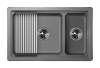 Кухонная мойка Granula Kitchen Space 7304U, АЛЮМИНИУМ 73х45 цвет алюминиум поверхность матовая