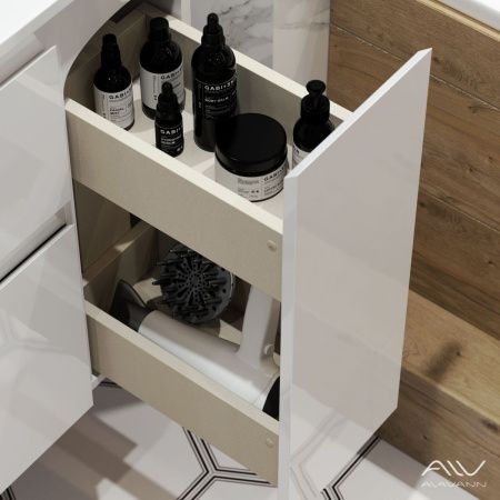 Тумба с раковиной Alavann Eva ALV0974000 100х50 подвесная цвет белый
