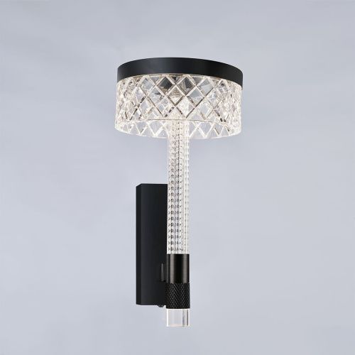 Бра Delight Collection Diamond cut (Диамонд цут) MB21020075-1A matt black - фото 2