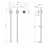 Полотенцесушитель электрический Wonzon & Woghand Leipzig WW-AL3621-MB 40х75 черный
