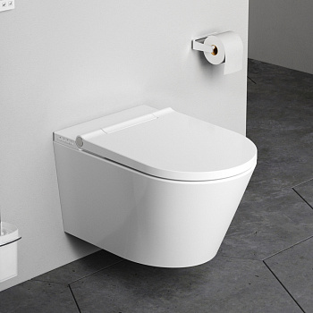 Унитаз подвесной Am.Pm Inspire CCC501700SC белый с сиденьем микролифт безободковый каскадный смыв