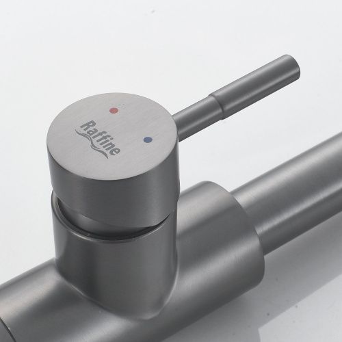 Смеситель для кухни Raffine F213T на мойку оружейная сталь - фото 5