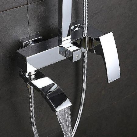 Душевая стойка ALMAes Turia SDI1820 настенная цвет хром