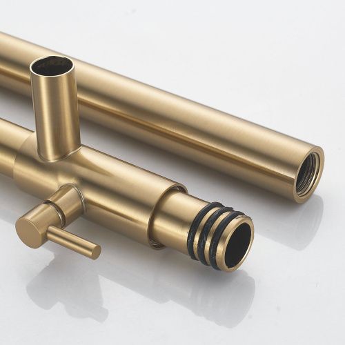 Душевая стойка Rose R1836G настенная цвет золотой сатин - фото 5