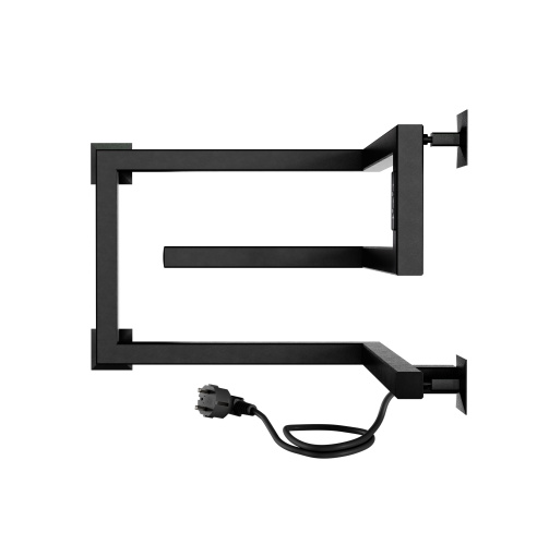 Полотенцесушитель Indigo Korfu DGK30-40-40BRRt 40х30 электрический черный муар - фото 2