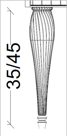 Ножки для мебели Armadi Art Vallessi Avantgarde 848-B-35 Ножки для мебели Armadi Art Vallessi Avantgarde 848-B-35