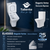 Унитаз напольный с бачком Taliente Elegante Vortex EL45055 белый с сиденьем безободковый смыв торнадо