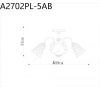 Люстра на штанге Arte Lamp Nicole (Ницоле) A2702PL-5AB
