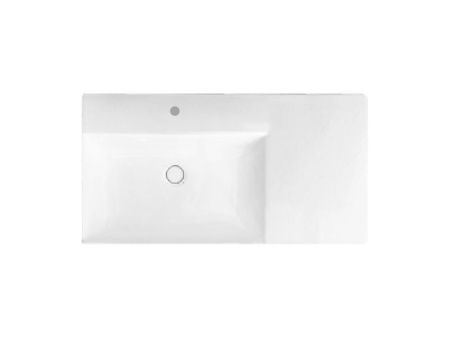 Раковина из сантехнического фаянса Hatria BAHIA_13 BHD800465011TS0 80х50 подвесная цвет белый