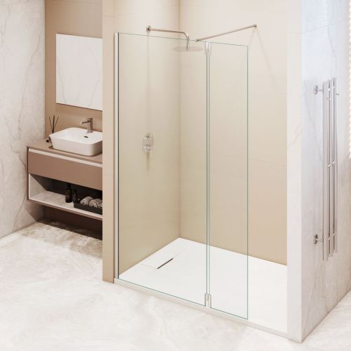 Душевая перегородка RGW Walk In 351005063-11 60х195 стекло прозрачное профиль хром - фото 4