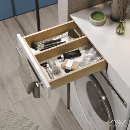 Тумба с раковиной Alavann Cosmetic ALV1039000 100х50 напольная цвет белый