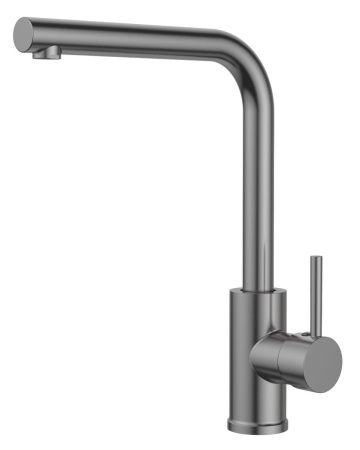 Смеситель для кухни Voda K18GM на мойку вороненая сталь