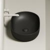 Раковина из сантехнического фарфора Ceramica Nova ELEMENT CN6047MB 60х42 накладная цвет черный матовый без отверстий под смеситель