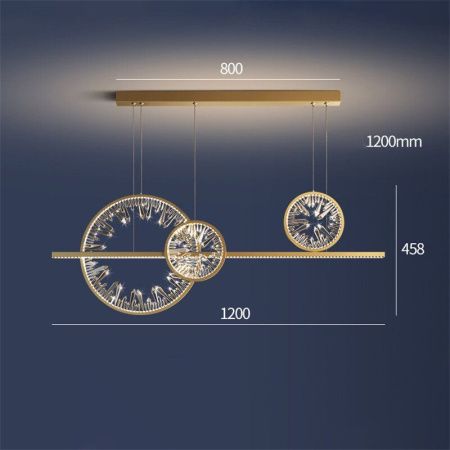 Люстра подвесная Delight Collection Bartlett (Бартлетт) XD-120B gold