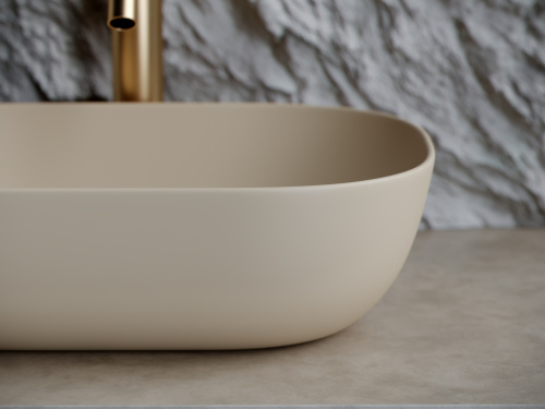 Раковина Ceramica Nova ELEMENT 46 см CN6009MC накладная цвет капучино матовый - фото 5
