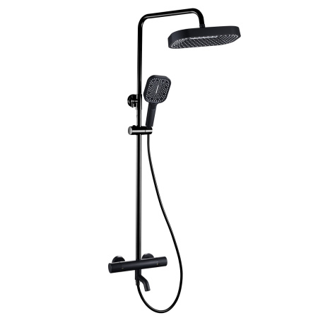 Душевая стойка ALMAes Deivon SDI-1834 настенная цвет черный