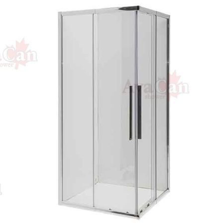 Душевой уголок AvaCan KС80 90х90 стекло прозрачное профиль хром без поддона