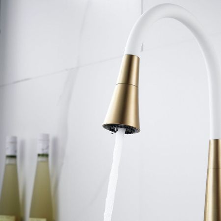 Смеситель для кухни Rose R213G на мойку золото