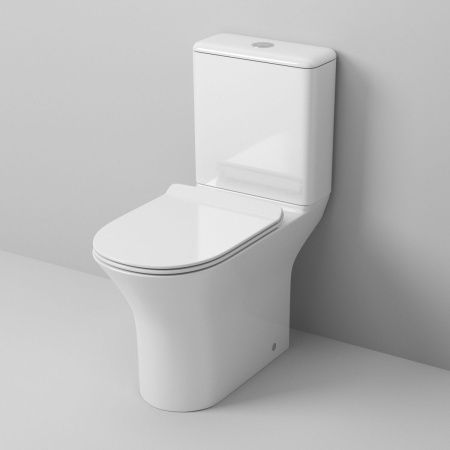 Унитаз напольный с бачком Grossman Санфаянс GR-4443S белый с сиденьем микролифт безободковый каскадный смыв