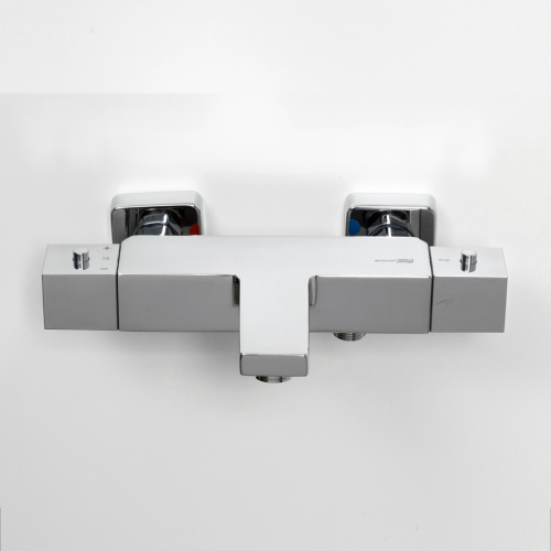 Смеситель для ванны WasserKRAFT Alme 1500 1511 Thermo настенный хром - фото 5