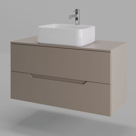 Тумба с раковиной Orange Line Li-100TuLMDF+B02-460W 100х50