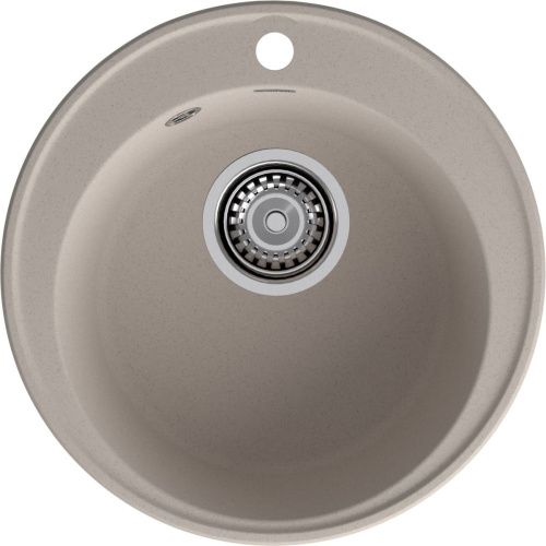 Кухонная мойка Granfest Quarz 08 песочный 48х48 цвет бежевый поверхность матовая