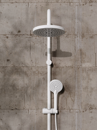 Душевая стойка Orange O-Shower OW02w настенная цвет белый