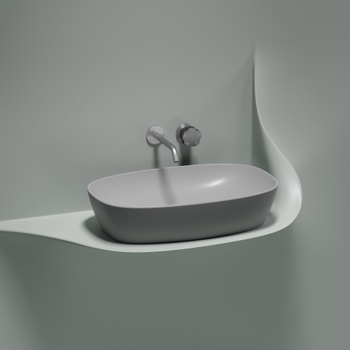 Раковина Ceramica Nova ELEMENT 60 см CN6049MSG накладная цвет серый матовый - фото 5