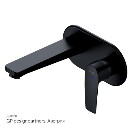 Смеситель Am.Pm Gem F90A72222 встраиваемый в стену черный без термостата