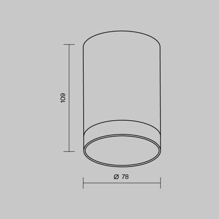 Уличный потолочный светодиодный светильник Maytoni Outdoor Luxe O500CL-L10B3K