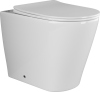 Унитаз приставной Ceramica Nova HIGHLIGHT CN1812 белый с сиденьем микролифт безободковый душевой смыв