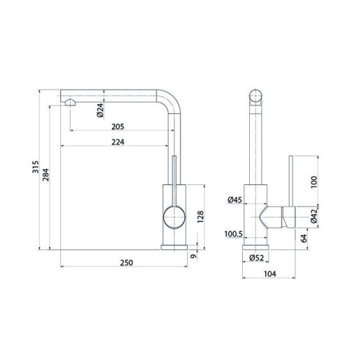 Смеситель для кухни Iddis Rule RULSTL0i05 на мойку нержавеющая сталь - фото 3
