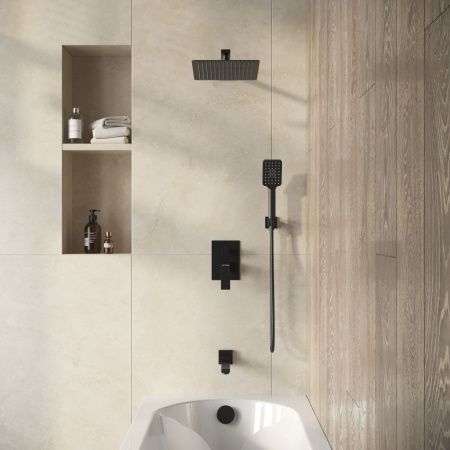 Душевая система Grossman Style 501.K35.05.210 встраиваемая в стену цвет черный