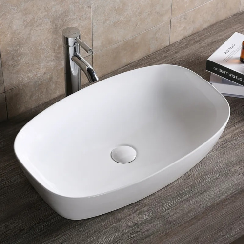 Раковина из сантехнического фарфора Cerutti SPA CR0063 60х39 накладная цвет белый