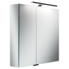 Зеркало-шкаф Sancos Hilton Z800 80х15х74 настенный цвет серая