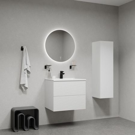 Тумба с раковиной Iddis Bild BIL80W0i95K 80х50 подвесная цвет белый