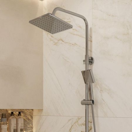 Душевая стойка Bond Cube B01-8400 настенная цвет хром