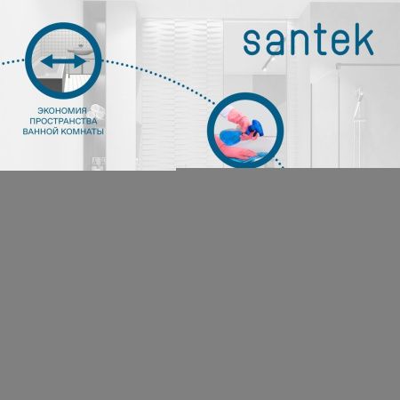 Раковина из сантехнического фарфора Santek Элина WH501619 80х50 накладная цвет белый