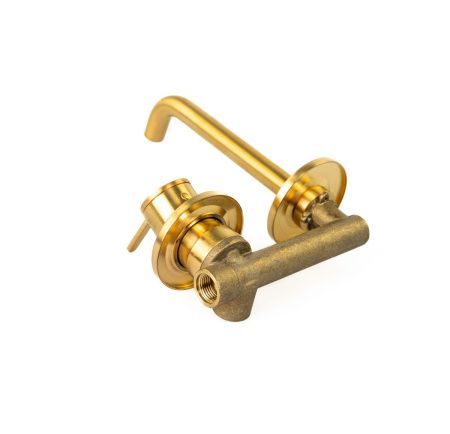 Смеситель для раковины Emmevi Filobrass 85155/ORS встраиваемый в стену золото