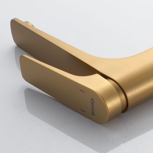 Смеситель для раковины Shevanik S4211G на столешницу золото - фото 5