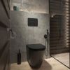Клавиша смыва механическая Iddis Unisteel UNS01MBi77 цвет черный