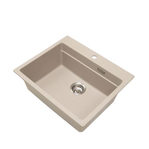Кухонная мойка Grandex Aqua 500503 60х51 цвет бежевый поверхность матовая - фото 2
