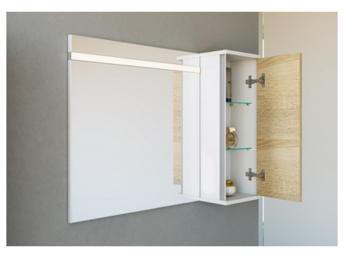 Зеркало в ванную Aqwella Y Mai.02.06 65х65 цвет белый - фото 2