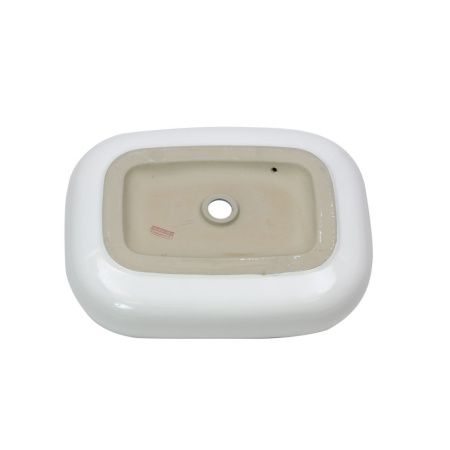 Раковина из сантехнического фарфора Melana 78102-805 60х40 накладная цвет белый без отверстий под смеситель