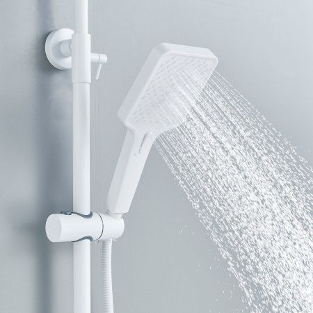 Душевая стойка Shevanik S6136C настенная цвет белый