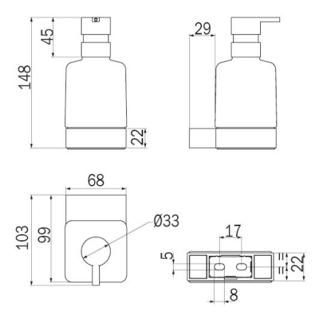 Дозатор Inda INDISSIMA A88120CR21