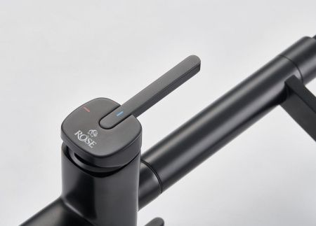 Смеситель для кухни Rose R358H на мойку черный