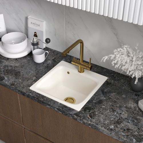 Смеситель для кухни Reflexion Lago RX9903GD на мойку золото - фото 3