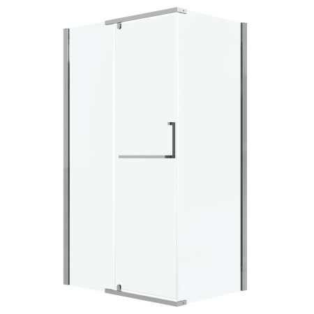 Боковая стенка Grossman Pragma 200.K33.03.100.10.00 100x195 стекло прозрачное профиль хром